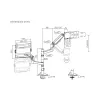 ACT AC8341 Einzelmonitorarm mit Laptophalterung Office Premium, Gasfeder, Stangenmontage