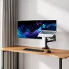 ACT AC8341 Einzelmonitorarm mit Laptophalterung Office Premium, Gasfeder, Stangenmontage