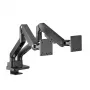 ACT AC8342 Doppelmonitorarm Office Premium, Gasfeder, 2 Monitore
