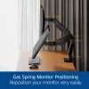 ACT AC8342 Doppelmonitorarm Office Premium, Gasfeder, 2 Monitore