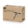 ACT Monitorarm 32 Zoll Büro Premium, Gasfeder, Querstange, 2 Monitore