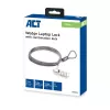 ACT Wedge Laptop-Schloss mit Zahlenschloss Metallisch 2 m Kabel