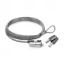 ACT Wedge Laptopschloss mit Schlüsseln Metallic 2m Kabel