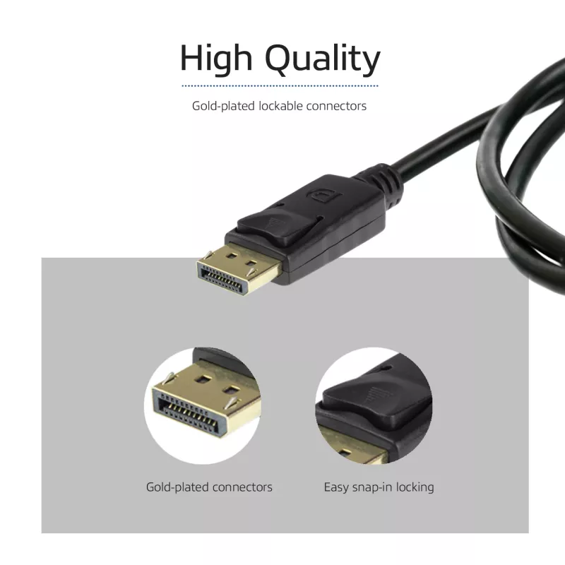 ACT 1 Meter DisplayPort 1.4 Kabel 8K Stecker – Stecker