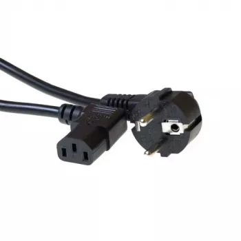 ACT Netzkabel Netzstecker CEE 7/7 Stecker (gewinkelt) - C13 (gewinkelt) schwarz 2 m
