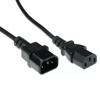 ACT Powercord C13 - C14 schwarz 1,2 m