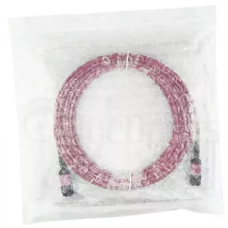 BlueOptics AV28-BO Multimode-LWL-Trunkkabel, MPO/UPC auf MPO/UPC, OM4, 15 m, Magenta