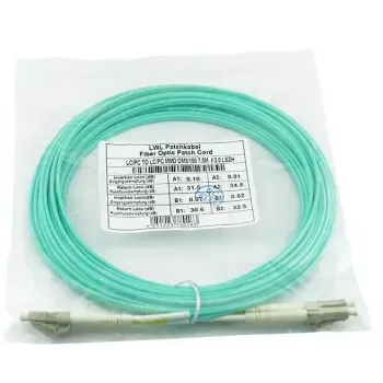Glasfaserkabel BlueOptics BK843A-BO 50m LC OM3 Aqua