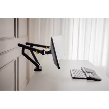 BakkerElkhuizen BE Flexible Dual Schwarz, Klemme, 20 kg, 43,2 cm (17 Zoll), 88,9 cm (35 Zoll), 100 x 100 mm, Schwarz