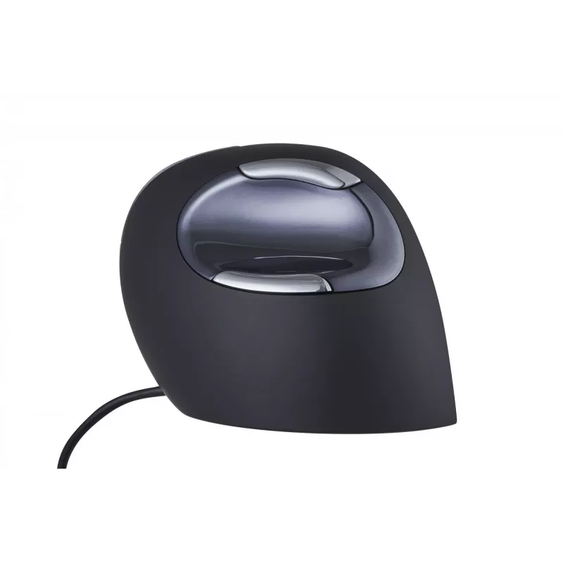 BakkerElkhuizen Evoluent D Small, Rechtshänder, Vertikales Design, Laser, USB Typ-A, 3200 DPI, Schwarz