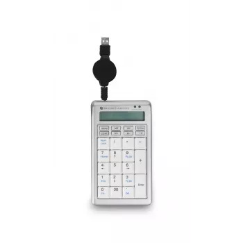 BakkerElkhuizen S-board 840 Numeric Tastatur, USB, PC, 1,2 m, Hellgrau, Weiß