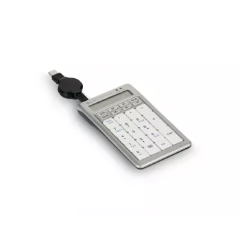 BakkerElkhuizen S-board 840 Numeric Tastatur, USB, PC, 1,2 m, Hellgrau, Weiß