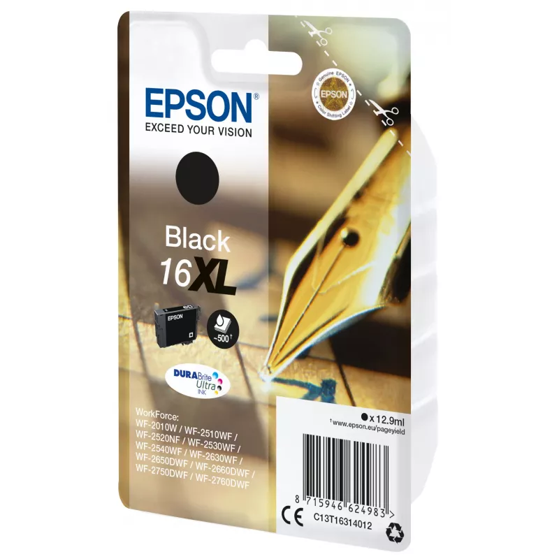 Epson Pen and crossword Einzelpackung Schwarz 16XL DURABrite Ultra Tinte
