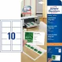 Avery Zweckform Quick&Clean C32011-25 Visitenkarten, weiß, 200 g/m2, 250 Stück (25 Blatt)