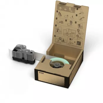 Epson C53S666003 Etikettenband Schwarz auf Weiß