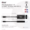 Club 3D CAC-1186 aktives Adapterkabel Mini DisplayPort auf HDMI 2.1, 4K 120 Hz, 8K 30 Hz, HDR, 15 cm, Stecker/Buchse