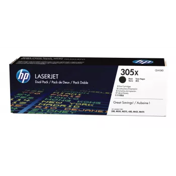 HP 305X 2er-Pack High Yield Schwarz Original LaserJet Tonerkartuschen