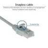 ACT Grau 1 m LSZH U/UTP CAT6 Data Center Slimline Patchkabel snagless mit RJ45-Steckern