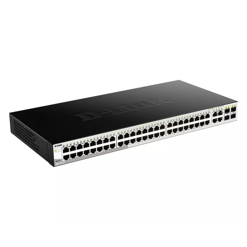 D-Link 52-Port Gigabit Smart Managed Switch inklusive 4 x 100/1000Mbps Combo-Ports