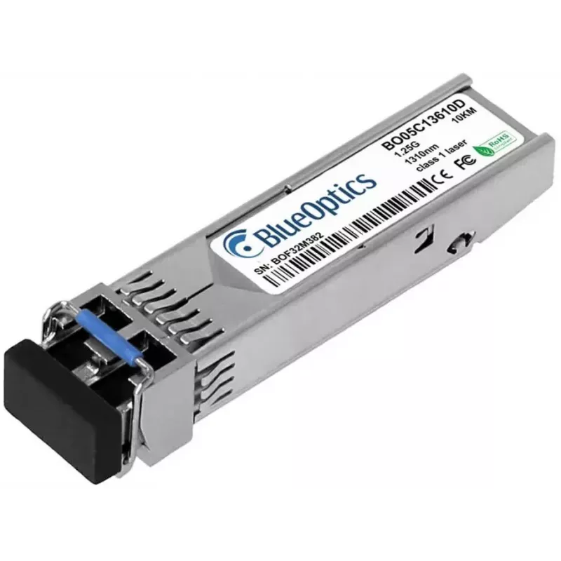 Glasfaser-SFP-Transceiver BlueOptics E1MG-LX-BO 10000 m Aluminium