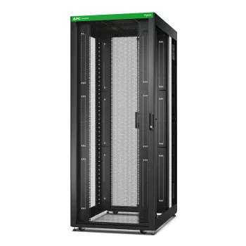 APC Easy Rack, 42U, Schwarz, mit Dach, Rollen, Füßen, 4 Halterungen und Boden, ohne Seitenwände, 1991H x 800B x 1200T mm