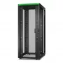 APC Easy Rack ER8220 Netzwerkschrank, 42U, 800 x 1200 mm, mit Dach, Rollen, Füßen, 4 Halterungen und Boden, ohne Seitenwände, Schwarz