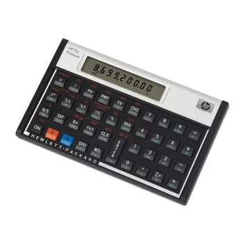 HP 12c Tischrechner Finanziell Aluminium, Schwarz