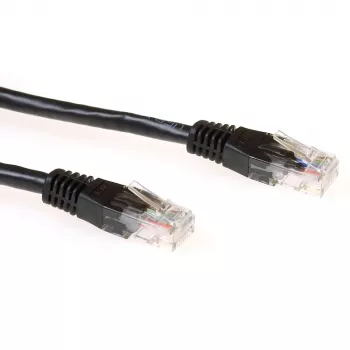 ACT schwarzes 0,5-Meter U/UTP CAT6 Patchkabel mit RJ45-Steckern