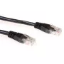 ACT Schwarz 1-Meter U/UTP CAT6 Patchkabel mit RJ45-Steckern