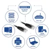 ACT Schwarz 2 Meter U/UTP CAT6 Patchkabel mit RJ45-Steckern