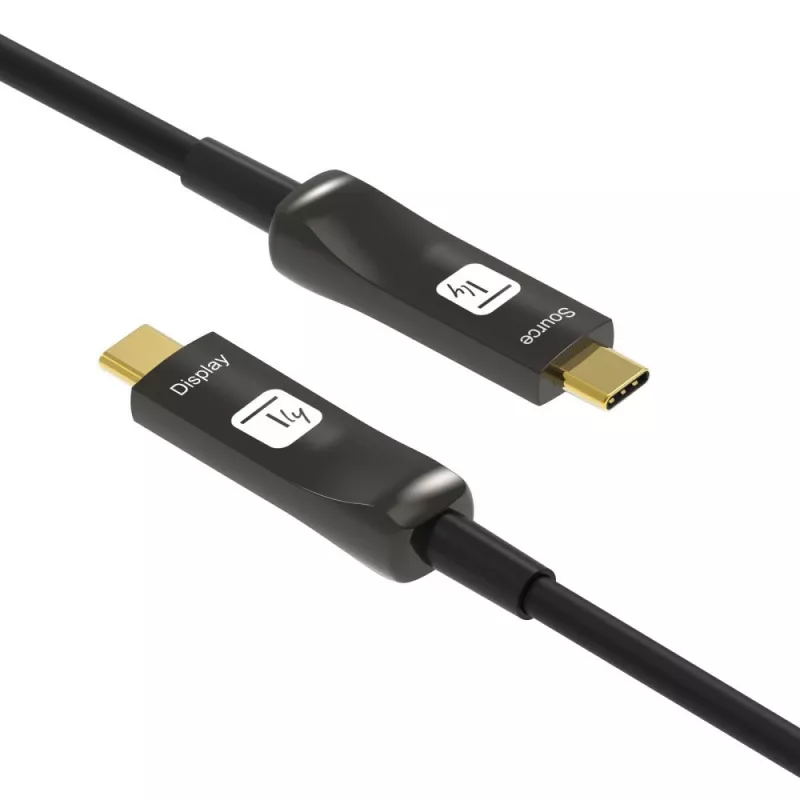 Techly ICOC-U3C-HY-030 USB-Kabel 30 m USB C Schwarz
