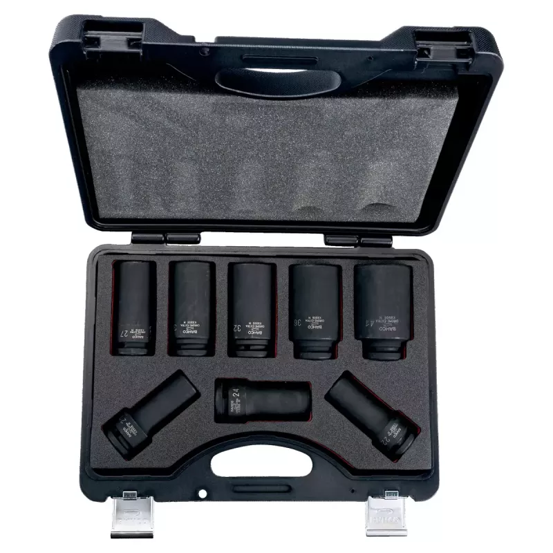 Bahco K8906M/8 Schlag-Steckschlüsselsatz, 8 Stk., 21-41 mm, 3/4 Antrieb