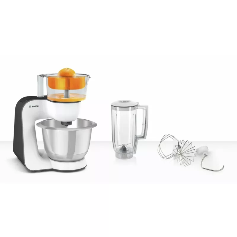 Bosch MUM50123 MUM5 Start Line Küchenmaschine, 800 W, Weiß/Anthrazit