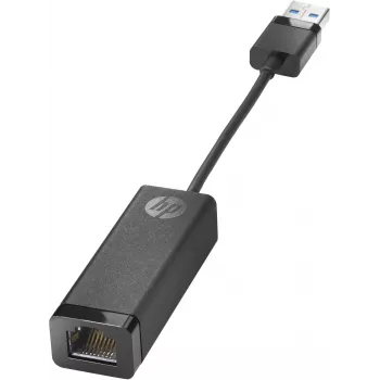 HP USB 3.0 auf Gigabit LAN Adapter, RJ-45, USB 2.0 Typ-A, Schwarz