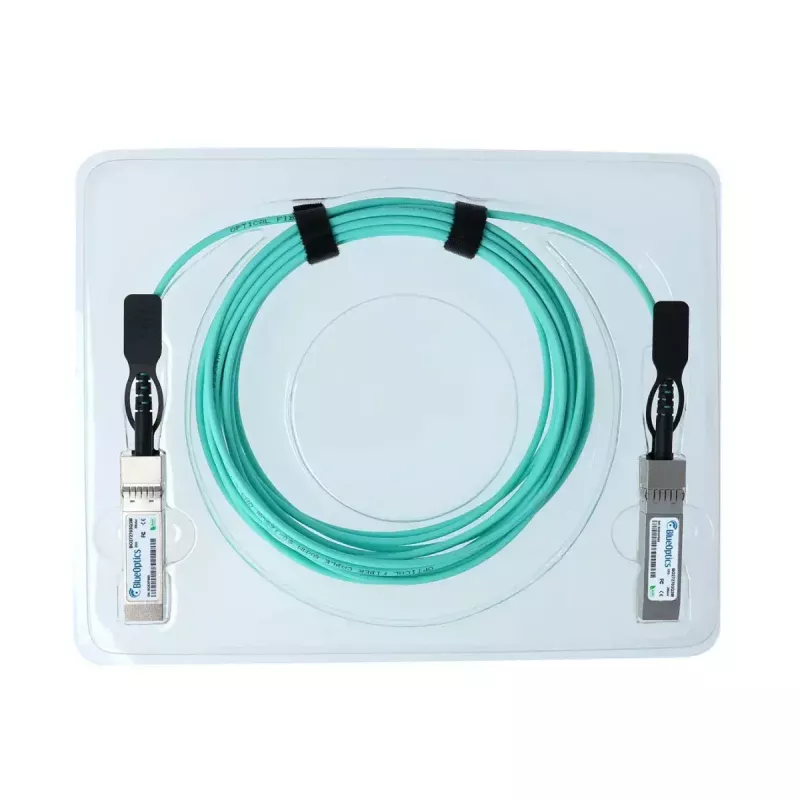 BlueOptics Q9S66A-BO QSFP auf 4xSFP+ aktives optisches Breakout-Kabel, 5 m