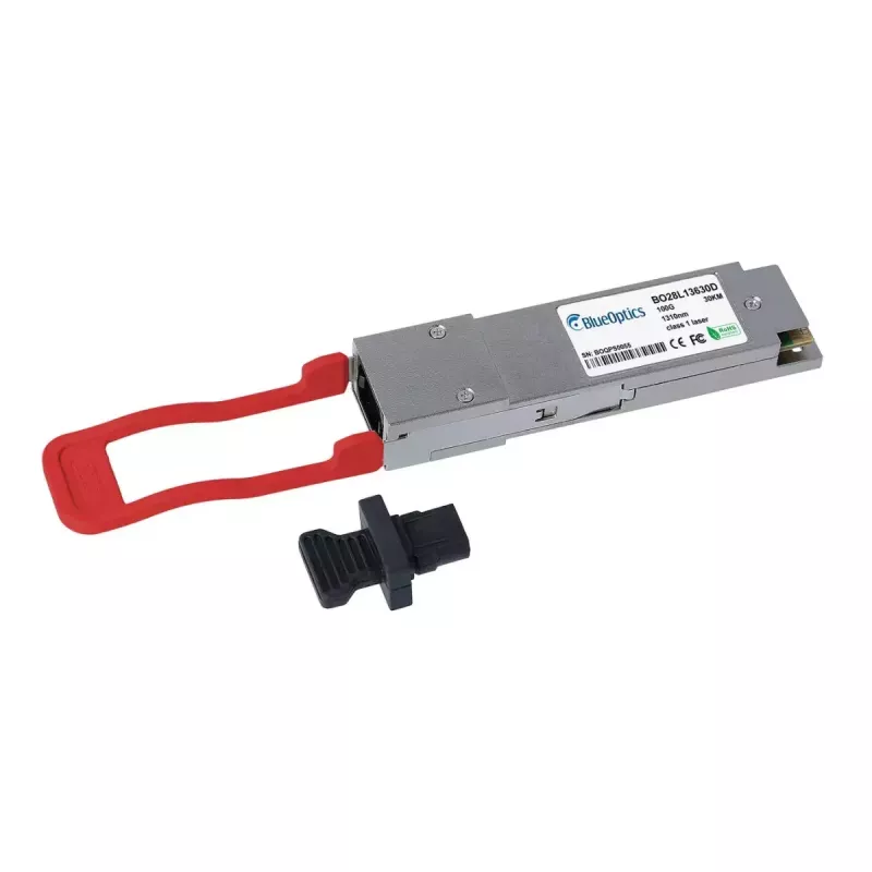 BlueOptics QSFP-100G-ER4-S-BO QSFP28 Transceiver, 100GBASE-ER4, Singlemode 40 km, LC Duplex