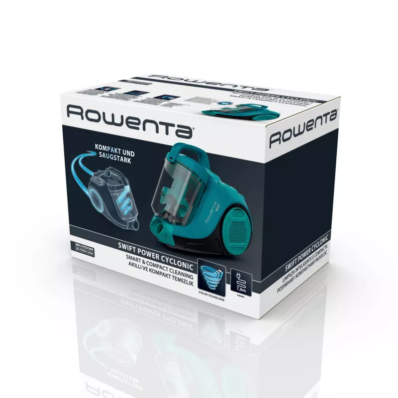 Rowenta Swift Power Cyclonic RO2932EA Bodenstaubsauger, trocken, beutellos, 750 W