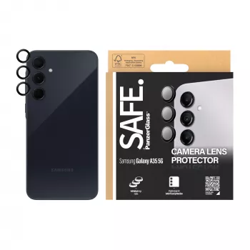 PanzerGlass SAFE. by ® Kameralinsenschutz Schwarz Samsung Galaxy A35 5G