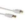 ACT SB2203 USB-2.0-Verlängerungskabel, USB-A-Stecker - USB-A-Buchse, 3 m, Elfenbein
