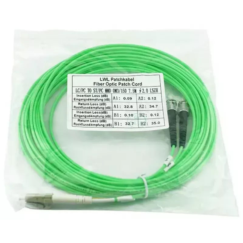 Glasfaserkabel BlueOptics SFP3133GU5MK LC ST OM5 5 m Aqua