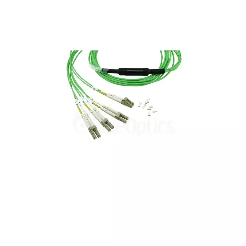 Glasfaserkabel BlueOptics SFP5141GU2MKB MPO 4x LC OM5 2 m Lime