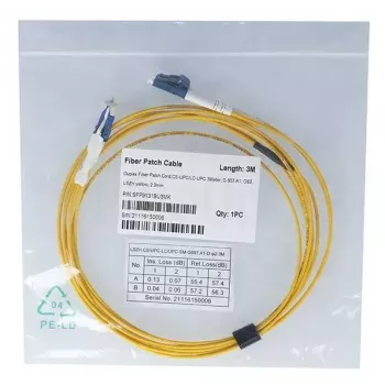 Glasfaserkabel BlueOptics SFP9131BU1MK CS LC OS2 1 m Gelb