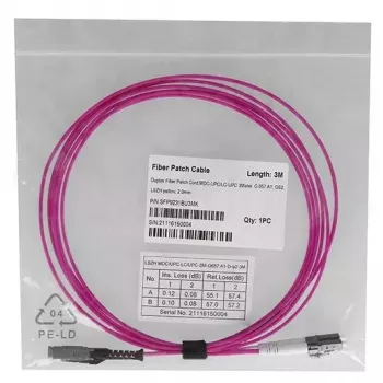 Glasfaserkabel BlueOptics SFP9231FU3MK MDC LC OM4 3 m Magenta