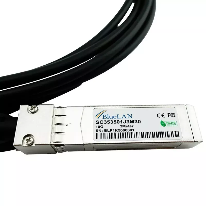 SFP+ Kabel BlueOptics SFPP-DAC-1M-NA-BL 1m Stecker/Stecker