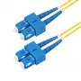 StarTech.com 2m (6,6ft) SC zu SC (UPC) OS2 Singlemode Duplex Glasfaserkabel, 9/125µm, 40G/100G Zipcord, biegeunempfindlich, geringe Einfügedämpfung - LSZH Glasfaser-Patchkabel