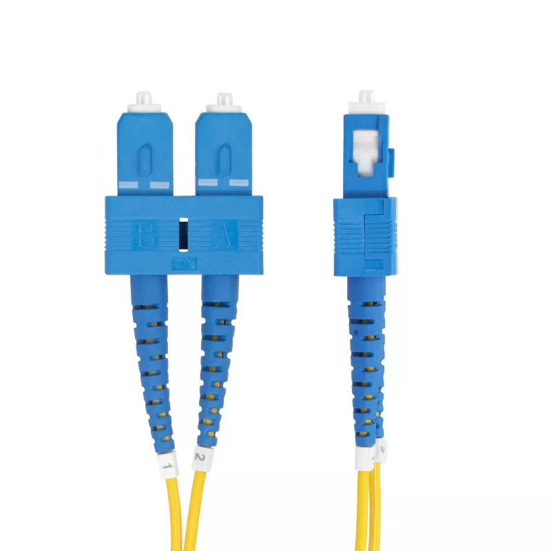 StarTech.com 2m (6,6ft) SC zu SC (UPC) OS2 Singlemode Duplex Glasfaserkabel, 9/125µm, 40G/100G Zipcord, biegeunempfindlich, geringe Einfügedämpfung - LSZH Glasfaser-Patchkabel
