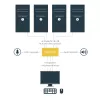 StarTech.com 4-Port USB DisplayPort KVM Switch mit Audio, 3840 x 2400 Pixel, Schwarz
