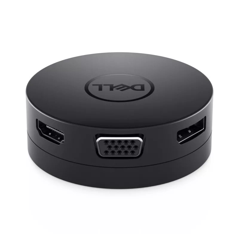 DELL DA300 Kabelgebundener USB 3.2 Gen 2 (3.1 Gen 2) Type-C Schwarz