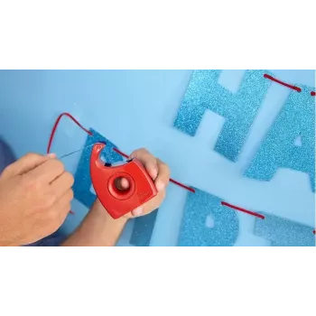 tesa Easy Cut Handabroller, Rot/Blau, für Rollen bis 19 mm x 10 m, leer