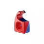 tesa Easy Cut Handabroller, Rot/Blau, für Rollen bis 19 mm x 10 m, leer